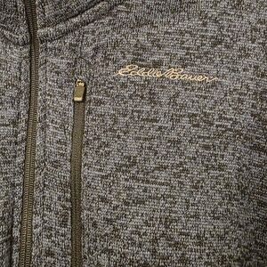 Eddie Bauer Gray Half-Zip Sweater